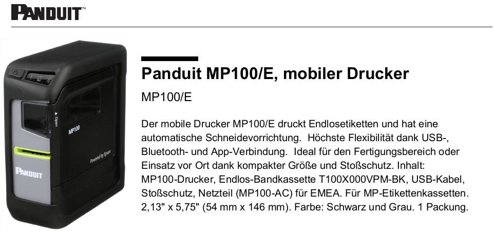 PANDUIT-Ettiketten-Drucker_MP100E